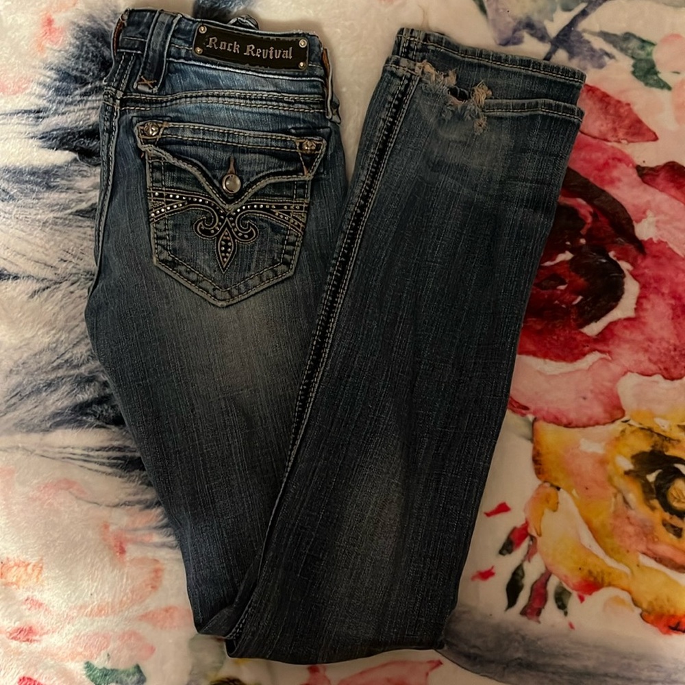 Rock revival women jeans. Bootcut. Size 25 low waisted.